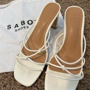 Sabo Skirt Elegant White Heels